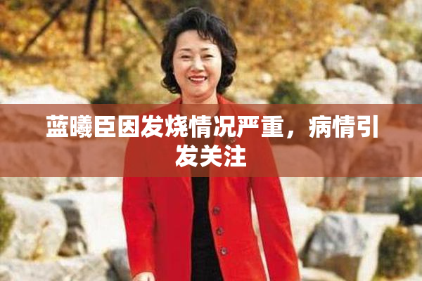 蓝曦臣因发烧情况严重，病情引发关注