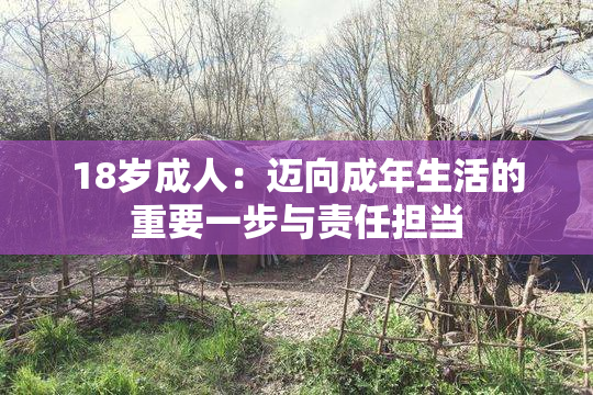 18岁成人：迈向成年生活的重要一步与责任担当