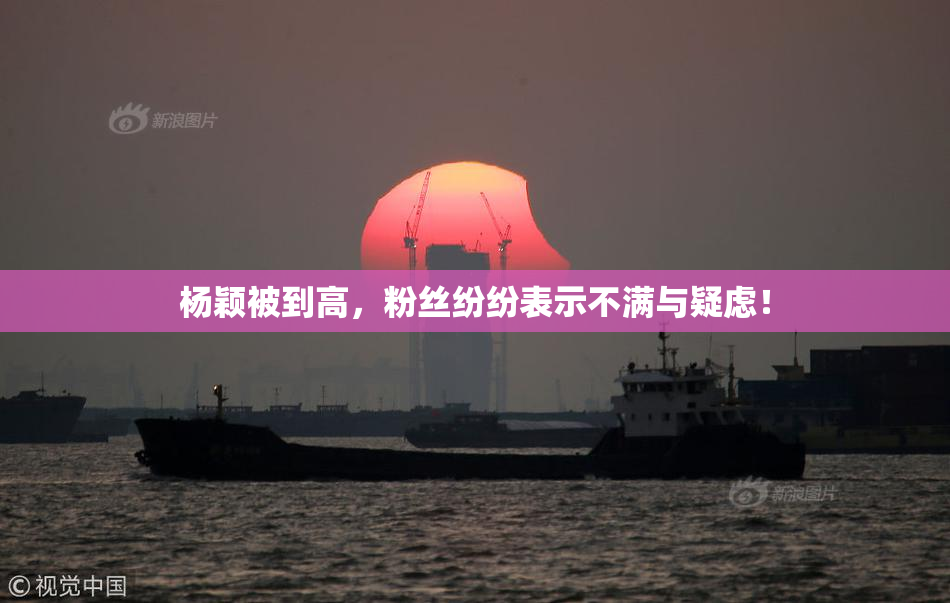 杨颖被到高，粉丝纷纷表示不满与疑虑！