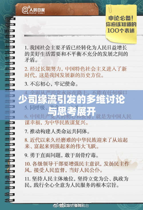 少司缘流引发的多维讨论与思考展开