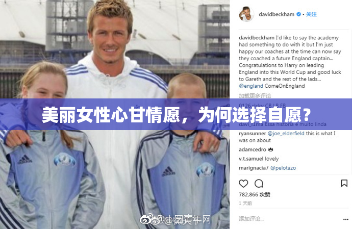 美丽女性心甘情愿，为何选择自愿？