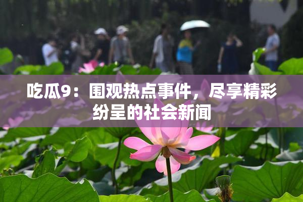 吃瓜9：围观热点事件，尽享精彩纷呈的社会新闻