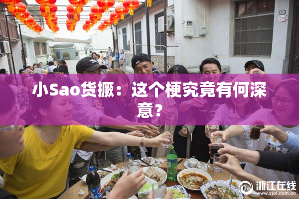 小Sao货撅：这个梗究竟有何深意？