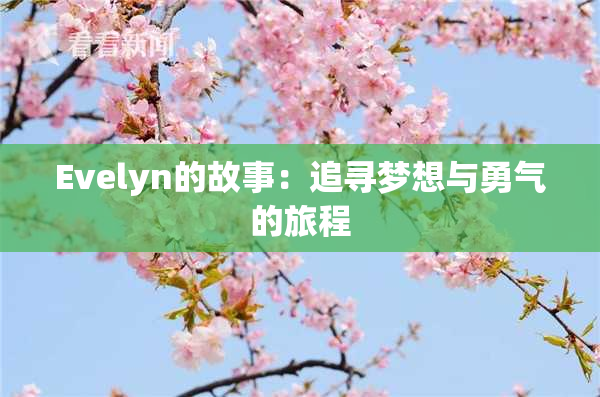 Evelyn的故事：追寻梦想与勇气的旅程