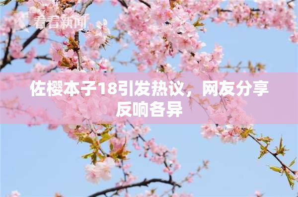 佐樱本子18引发热议，网友分享反响各异