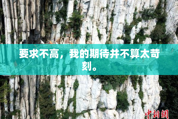 要求不高，我的期待并不算太苛刻。