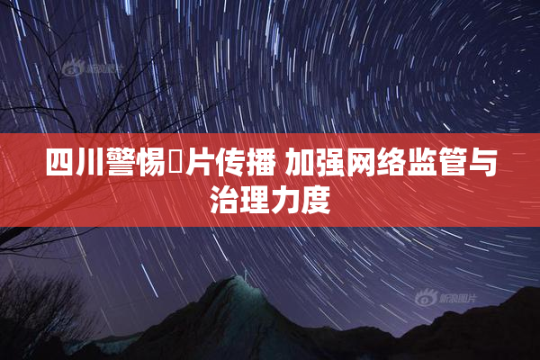 四川警惕婬片传播 加强网络监管与治理力度