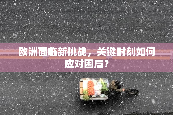 欧洲面临新挑战，关键时刻如何应对困局？
