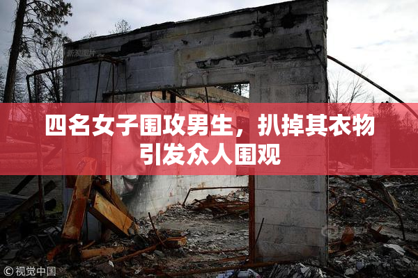 四名女子围攻男生，扒掉其衣物引发众人围观