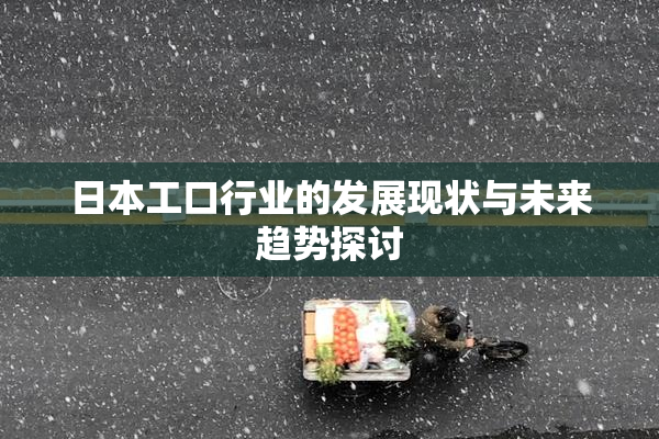 日本工口行业的发展现状与未来趋势探讨