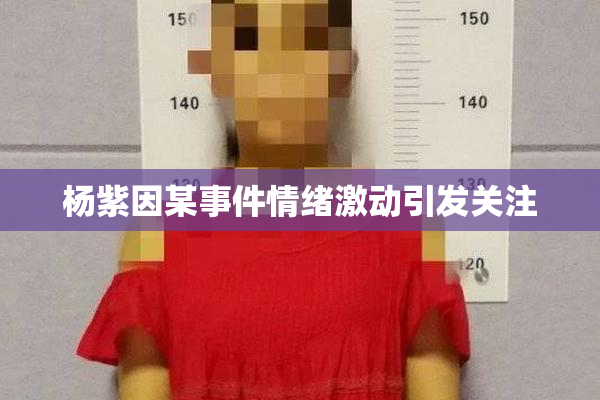 杨紫因某事件情绪激动引发关注