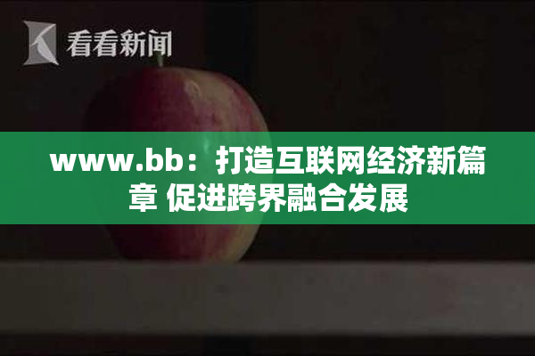 www.bb：打造互联网经济新篇章 促进跨界融合发展