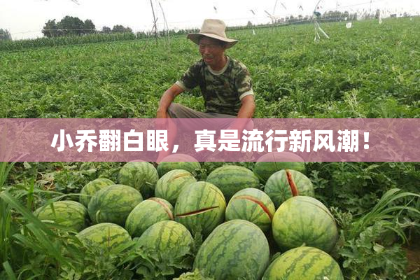 小乔翻白眼，真是流行新风潮！