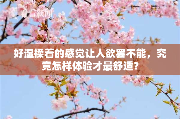 好湿揉着的感觉让人欲罢不能，究竟怎样体验才最舒适？