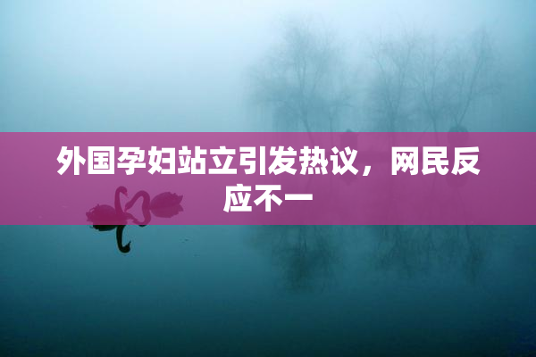 外国孕妇站立引发热议，网民反应不一