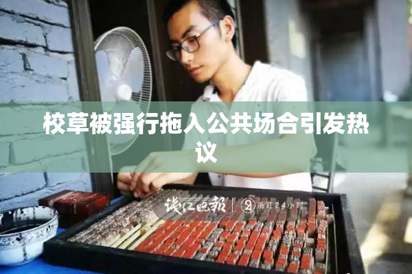 校草被强行拖入公共场合引发热议