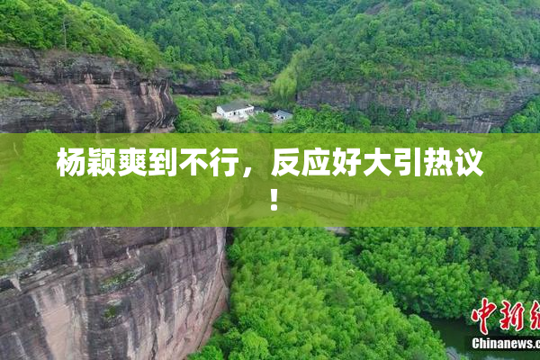 杨颖爽到不行，反应好大引热议！