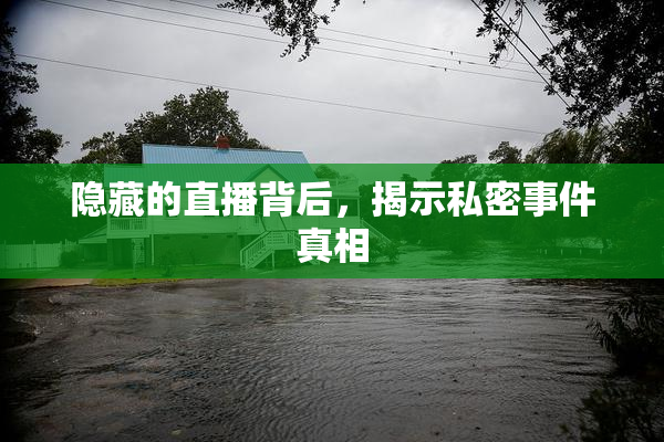 隐藏的直播背后，揭示私密事件真相
