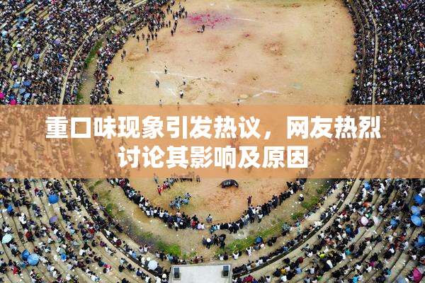 重口味现象引发热议，网友热烈讨论其影响及原因
