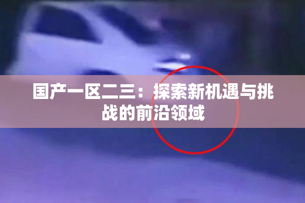 国产一区二三：探索新机遇与挑战的前沿领域
