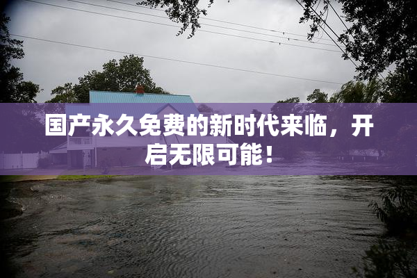 国产永久免费的新时代来临，开启无限可能！