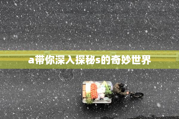 a带你深入探秘s的奇妙世界