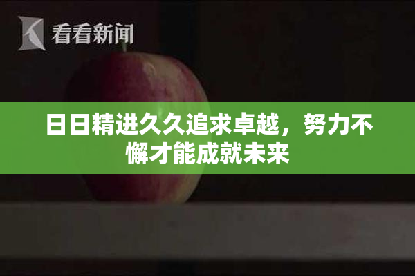 日日精进久久追求卓越，努力不懈才能成就未来
