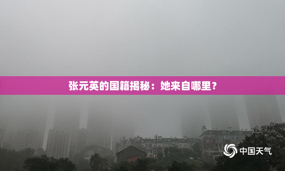 张元英的国籍揭秘：她来自哪里？