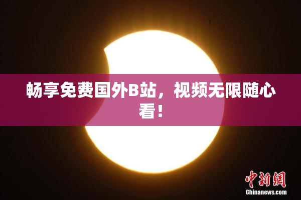 畅享免费国外B站，视频无限随心看！