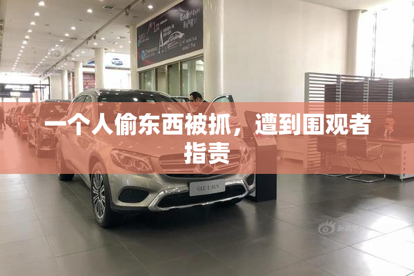 一个人偷东西被抓，遭到围观者指责