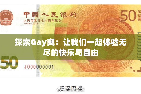 探索Gay爽：让我们一起体验无尽的快乐与自由