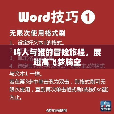 鸣人与雏的冒险旅程，展翅高飞梦腾空