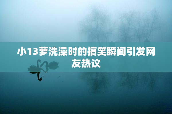 小13萝洗澡时的搞笑瞬间引发网友热议