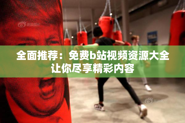 全面推荐：免费b站视频资源大全让你尽享精彩内容