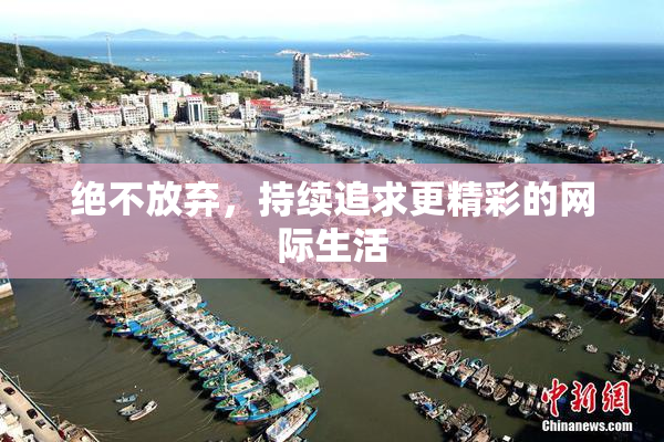 绝不放弃，持续追求更精彩的网际生活