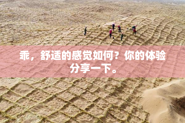 乖，舒适的感觉如何？你的体验分享一下。