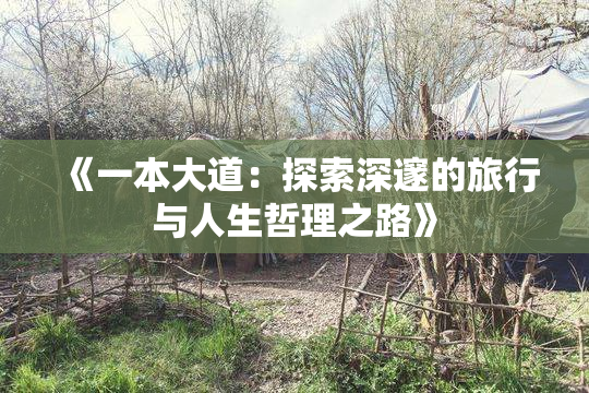 《一本大道：探索深邃的旅行与人生哲理之路》