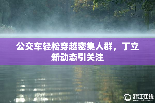 公交车轻松穿越密集人群，丁立新动态引关注