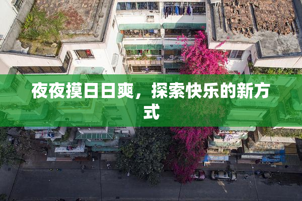夜夜摸日日爽，探索快乐的新方式