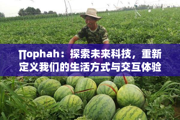 ∏ophah：探索未来科技，重新定义我们的生活方式与交互体验