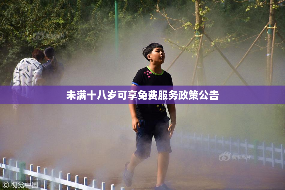 未满十八岁可享免费服务政策公告