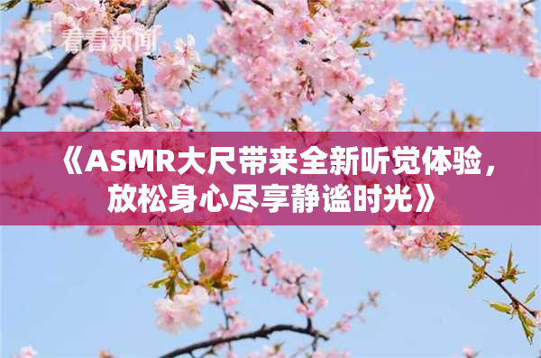 《ASMR大尺带来全新听觉体验，放松身心尽享静谧时光》