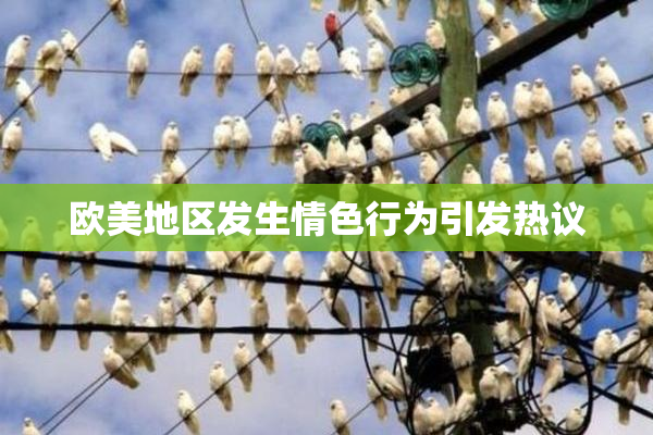 欧美地区发生情色行为引发热议