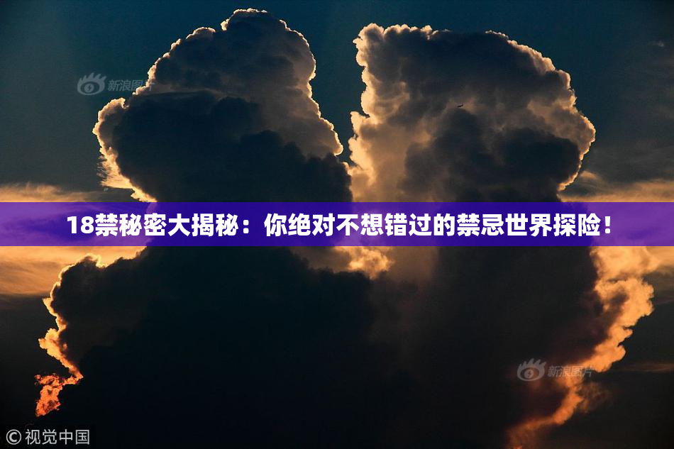 18禁秘密大揭秘：你绝对不想错过的禁忌世界探险！