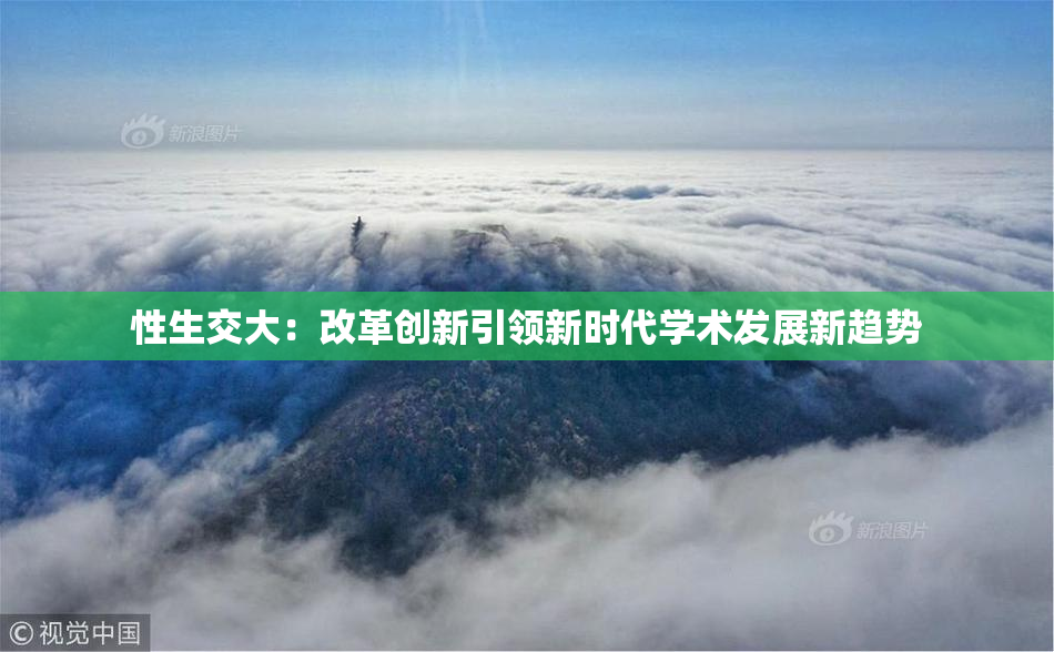 性生交大：改革创新引领新时代学术发展新趋势
