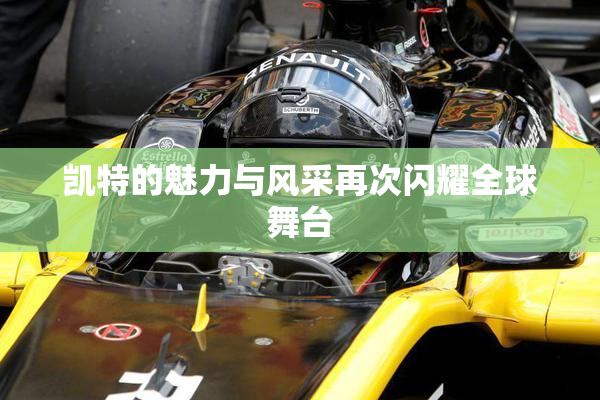凯特的魅力与风采再次闪耀全球舞台