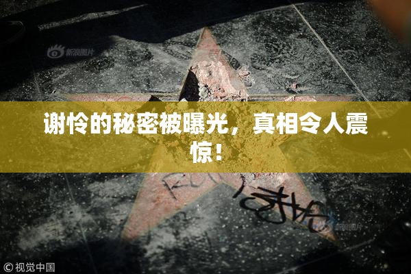 谢怜的秘密被曝光，真相令人震惊！