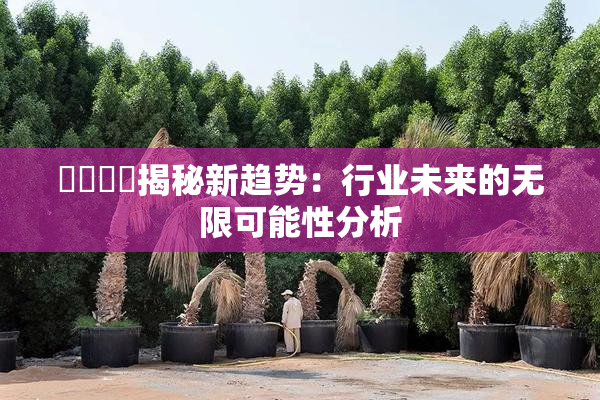 馃悢馃悢揭秘新趋势：行业未来的无限可能性分析
