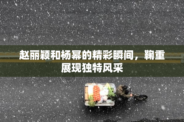 赵丽颖和杨幂的精彩瞬间，鞠重展现独特风采