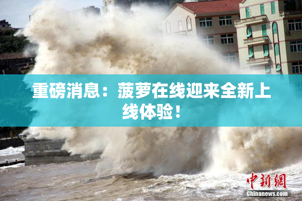重磅消息：菠萝在线迎来全新上线体验！